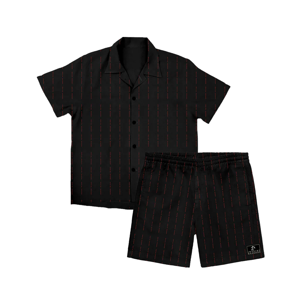 Imagine Dragons Stripe Satin Pajama Set