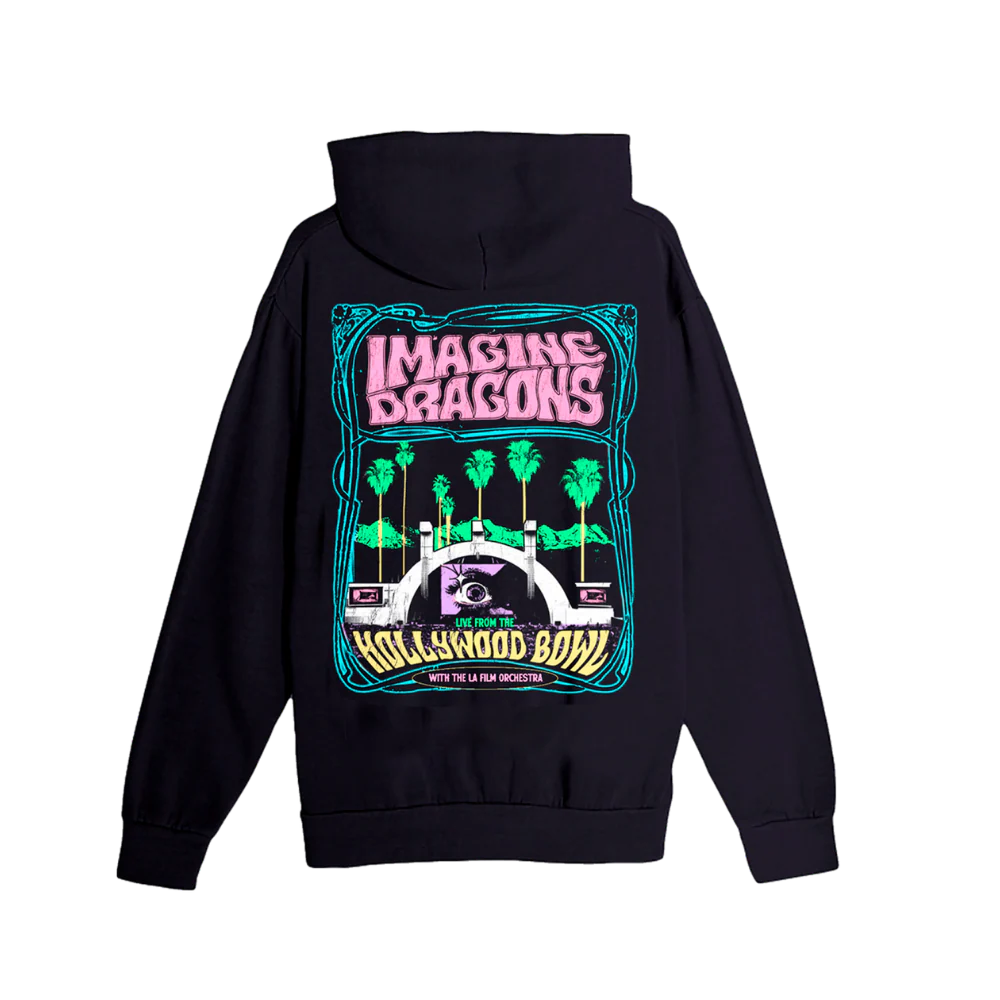 Live Hollywood Bowl Film Palm Tree Youth Hoodie