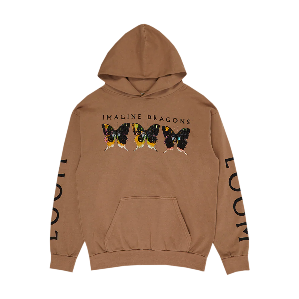 Loom Butterfly Tan Hoodie