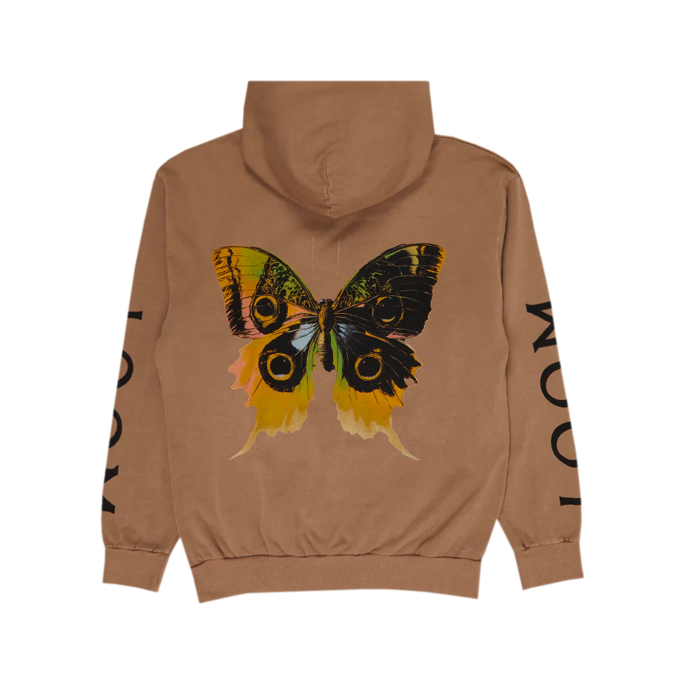 Loom Butterfly Tan Hoodie - Image 4
