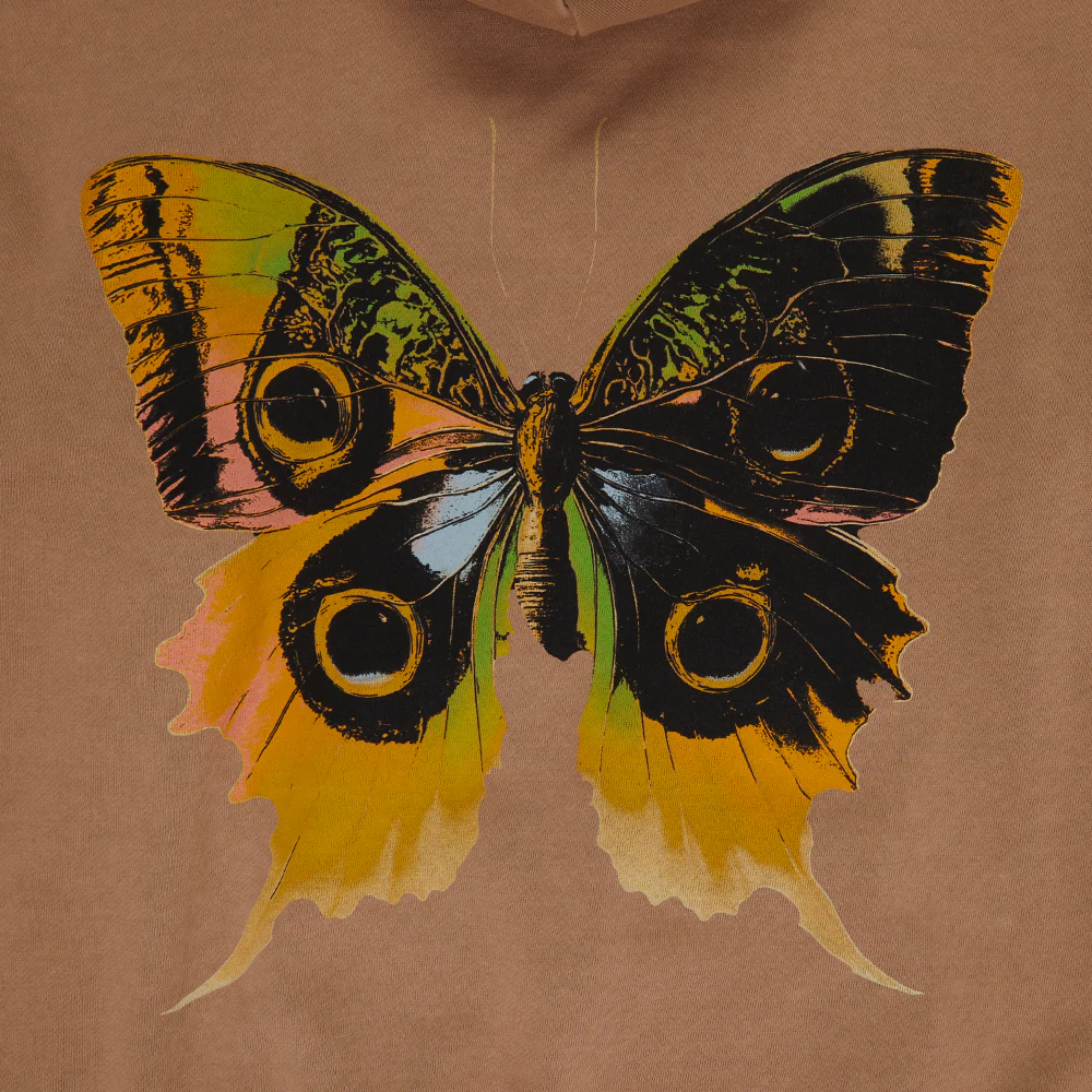 Loom Butterfly Tan Hoodie - Image 5